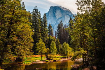 Sunrise Reflections on Half Dome, Yosemite National Park, California