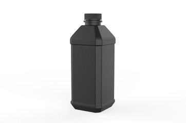 Blank Isopropyl rubbing alcohol first aid antiseptic  plastic container Bottle on white background for branding and mockup.