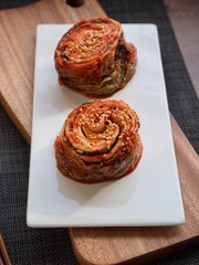 한국의 전통음식 배추김치 
