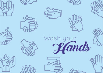wash hands message for covid19