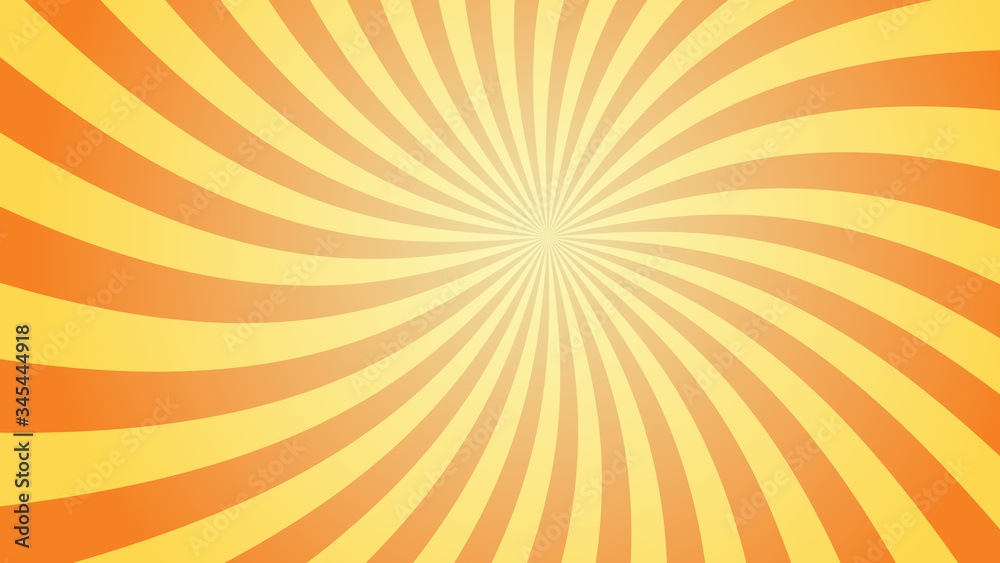 Poster abstract sunburst pattern background. orange starburst ray. graphic resource vector illustration