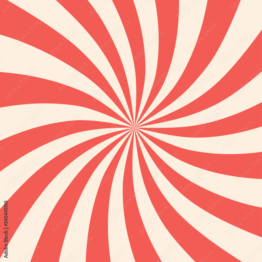 Poster abstract sunburst pattern background. red and white starburst ray. graphic resource vector illustrat