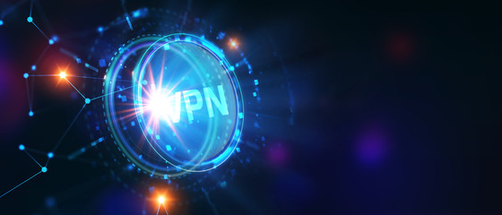 Fototapeta premium Business, Technology, Internet and network concept. VPN network security internet privacy encryption concept.