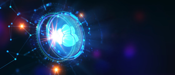 Business, Technology, Internet and network concept. Human Resources HR management recruitment employment headhunting concept.