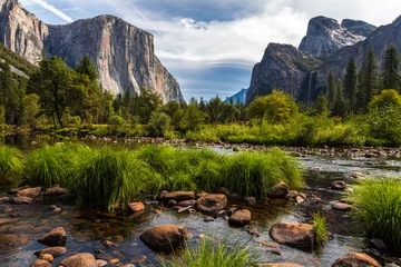 Foto op Plexiglas anti-reflex Morning on Yosemite Valley, Yosemite National Park, California © Stephen