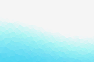 Geometric light blue representing water, sea, beach, waves, ripples,  etc. 水、海、ビーチ、波、波紋などを表現する幾何学的な青	
