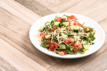 夏野菜の冷製ソウメン