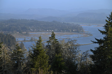 Young's river from Coxcomb hill in Astoria, Oregon
