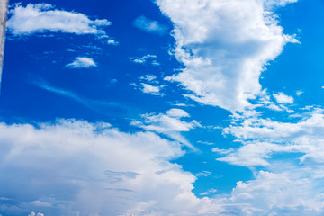 Naklejka na ściany i meble beautiful blue sky with clouds wallpaper background