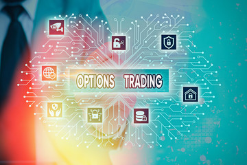 Word writing text Options Trading. Business photo showcasing Different options to make goods or...