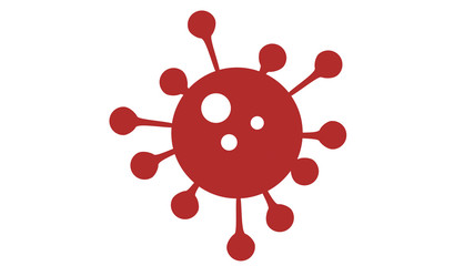 Coronavirus disease Icon symbol red