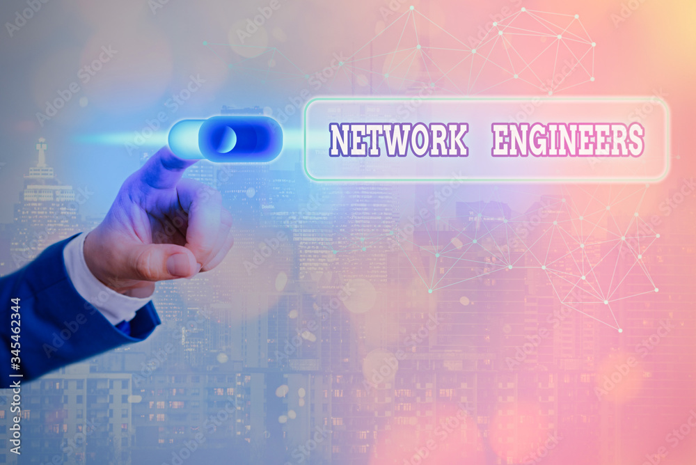 Poster conceptual hand writing showing network engineers. concept meaning technology professional skilled i