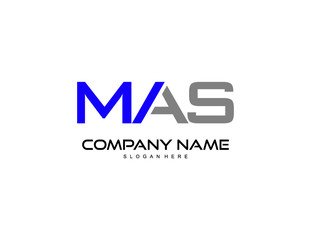 MAS letter logo design vector