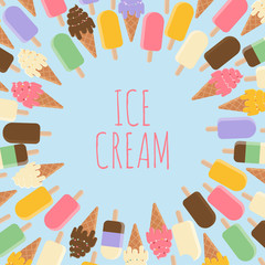 Ice Cream. Holiday, summer, dessert