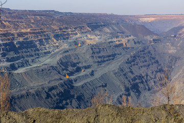 View on the iron ore quarry in Ukraine