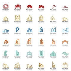 Set of Real estate logo design