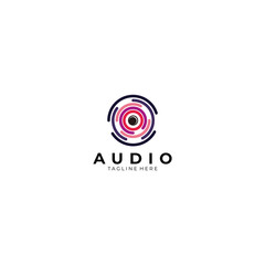 sound Audio logo icon vector isolated