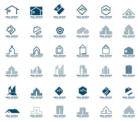 Set of Real estate logo design