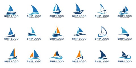 Set of Premium Ship logo