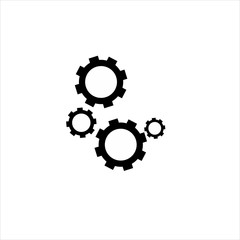 Vector gears icon concept logo design template illustration eps 10