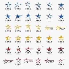 Set of Premium star logo design