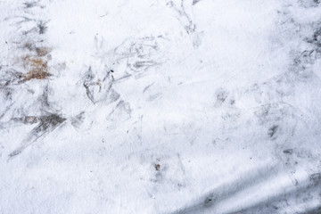 Crumpled white fabric texture, dirty white clothes background