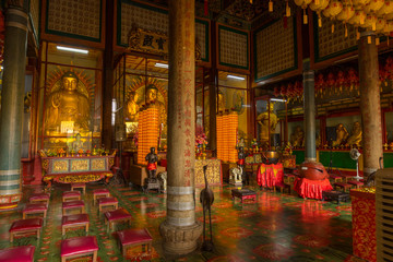 Obraz premium Buddha statue in Kek Lok Si temple, Penang, Malaysia.
