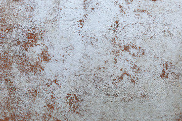 beautiful backdrop with rust on metal. silver paint on rusty metal