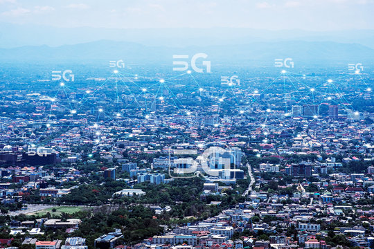 Communication technology for internet business. Global world network and telecommunication on earth 