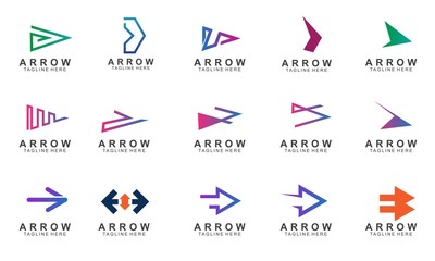 Set of arrow logo design