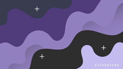 Wavy, Wave Shape with Purple, Violet Color. Background Template Design Graphic Vector EPS10