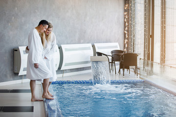 Two at the hotel by the pool