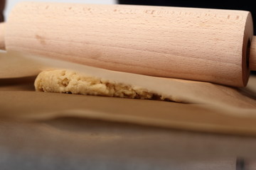 Roll out pastry between sheets of baking parchment . Making Cider Pie Series.