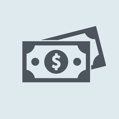 dollar bill icon. Vector flat simple symbol