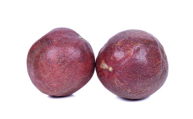 Passion fruit isolated on white background