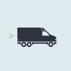 minivan icon. vector simple symbol in flat style