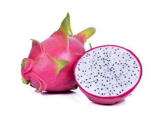 Dragon fruit isolated on white background