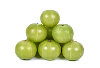 Indian Gooseberry on white background