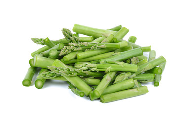 Fresh Asparagus isolated on white background