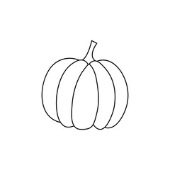 Pumpkins. Vegetable. Vector flat illustration.