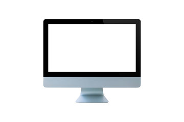 Computer monitor isolated on white background, Modern monitor.