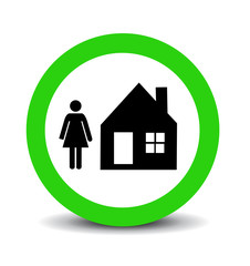 stay safe at home vector illustration