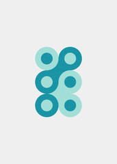 Colour Dots Universe Logo art design illustration