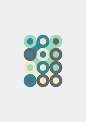 Colour Dots Universe Logo art design illustration