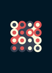 Colour Dots Universe Logo art design illustration