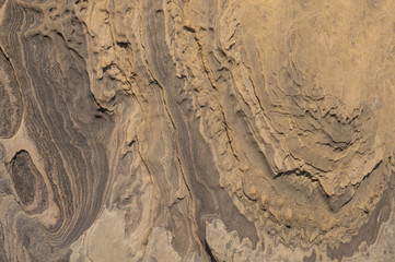 Texture of washed rock, stone. Orange. Wavy, for design.
