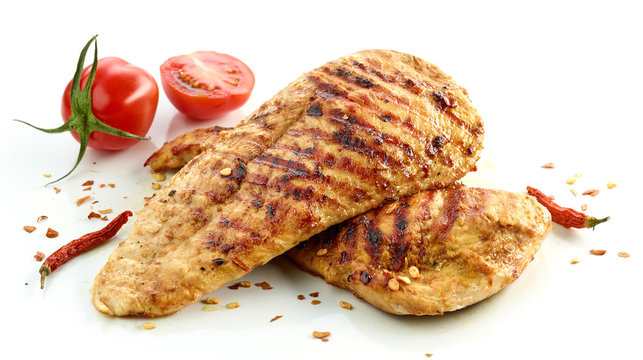 grilled chicken fillet meat
