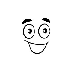 Smiling, emotions icon. Simple line, outline vector expression of mood icons for, website or mobile application stock vector illustration on white background EPS10