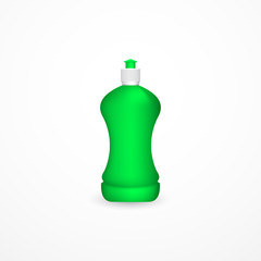 3d vector dish washing liquid bottle