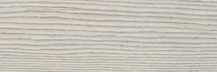 Foto op Canvas Beautiful light grey ebony veneer background. Natural wood texture, pattern of a long veneer sheet, plank. © Dmytro Synelnychenko